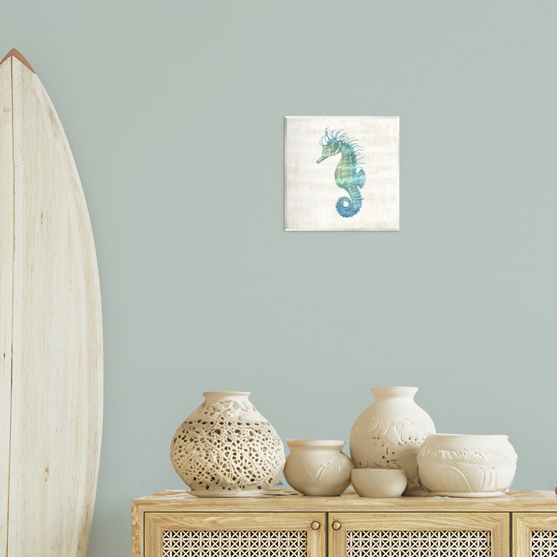 Plaque murale Ombre Seahorse Expression, design par Susan Arnot