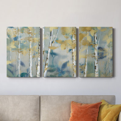 Gilded Forest I - Toile tendue avec châssis de qualité supérieure - Prêt à être accroché