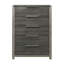 Commode de rangement moderne à finition beige 1pc avec meubles de chambre à coucher 5 tiroirs en bois-1173581135