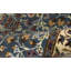 Tapis de couloir oriental bleu sarcelle 3 x 10 Indo Kerman