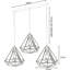 Angilina 3 - Light Gold Caged Pendant