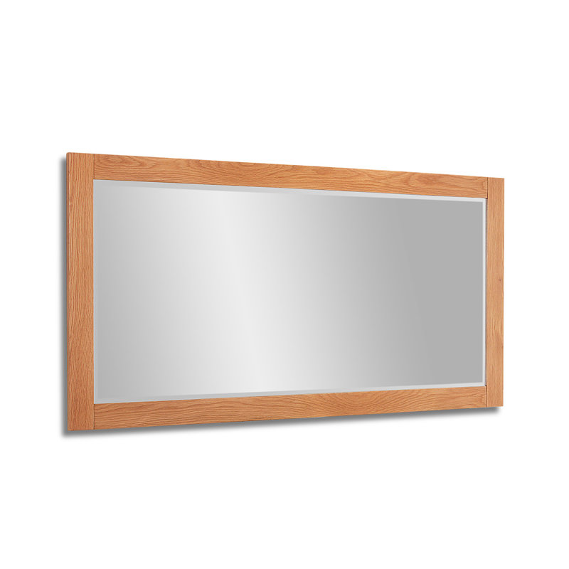 Solid Wood Rectangle Wall Overmantel Mirror