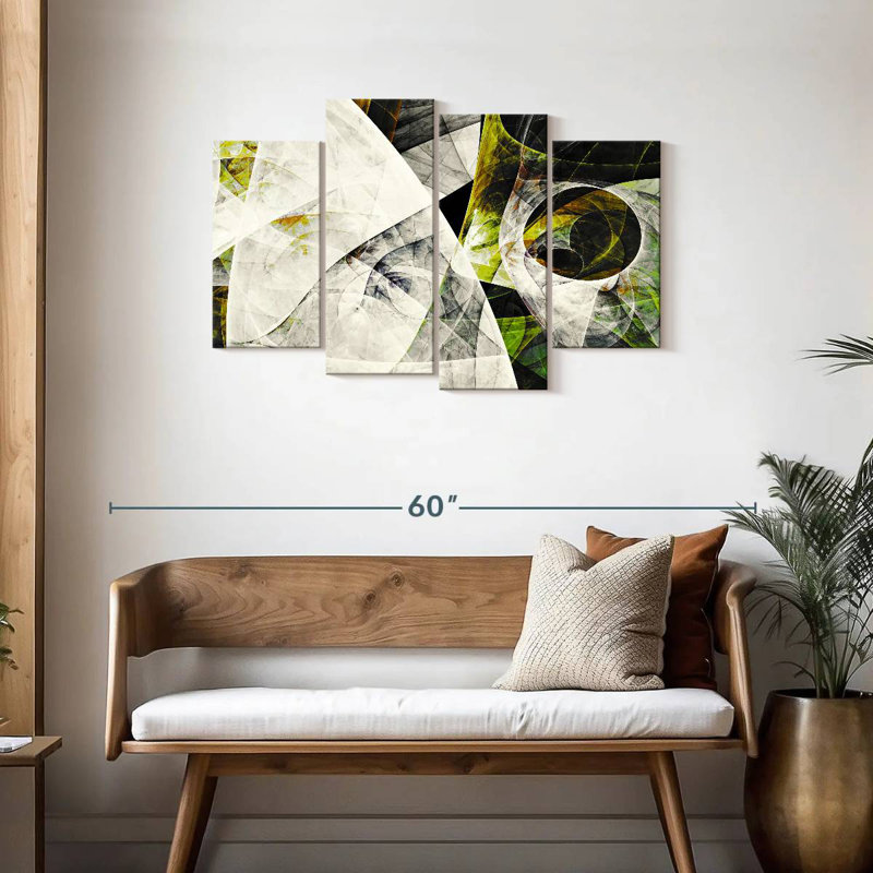 Avery Iced Lime Dynamic Abstract, 27" H x 43" W