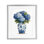 Hortensias bleus en porcelaine, reproduction sous verre, conception par Imagine It Images
