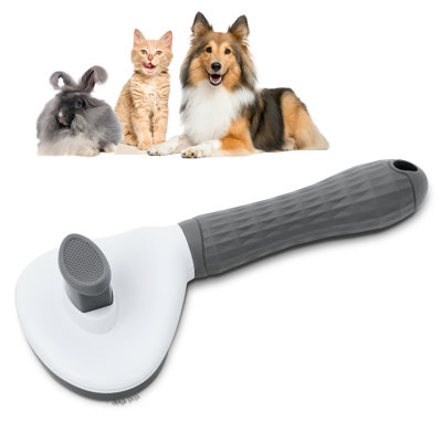 Self Cleaning Slicker Brush For Dogs And Cats, Rabbits, Pet Grooming Hair Brush With Pins, Reduce Shedding, Mats And Tangles -  ANYPET, APGT01