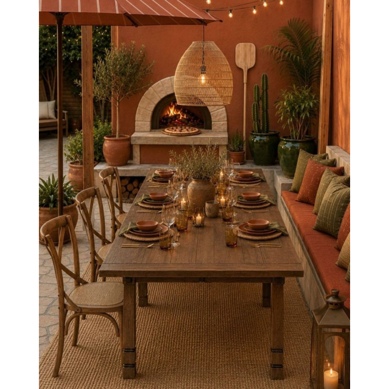 Vaterra Outdoor Teak Dining Table