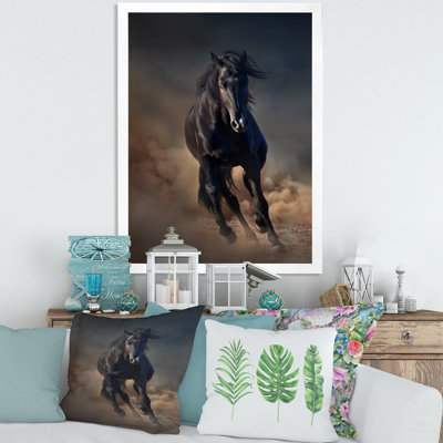 " Portrait Of Thoroughbred Nonius Stallion Horse I "