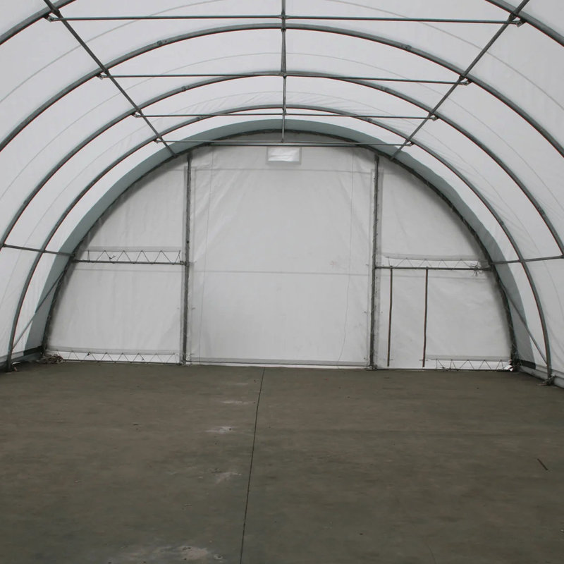 Abri de rangement à cadre en acier galvanisé 30 pi x 40 pi x 15 pi avec PE de 11 oz - 100% imperméable, résistant aux déchirures, pour usage commercial, industriel, auvent, industriel, commercial