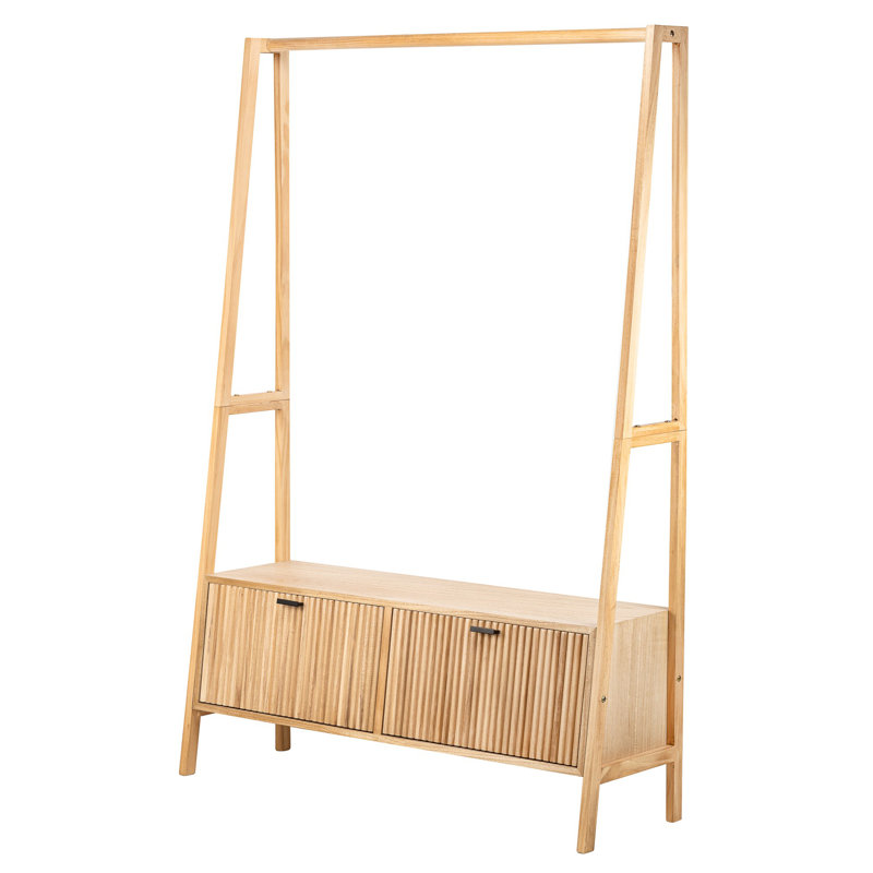 Ronni Solid Wood Coat Rack