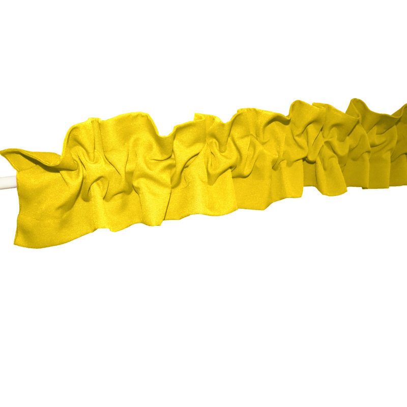 Window Valance, 120" W x 9" L, Lemon
