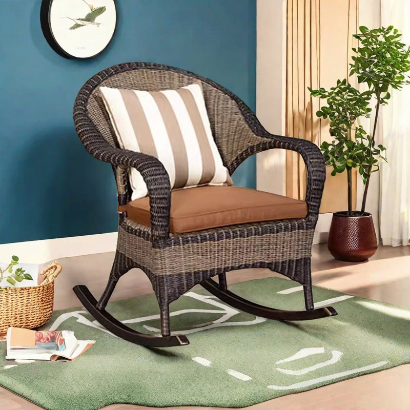 Chaise berçante simple en métal