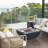 Aurora 34" Liquid Concrete Fire Table-40790657-34354502