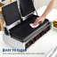 Machine à panini électrique, machine à panini commerciale avec contrôle de la température et surface de cuisson de 9 po x 9 po pour hamburger au bacon, presse-sandwich en acier inoxydable, 110 V / 220 V