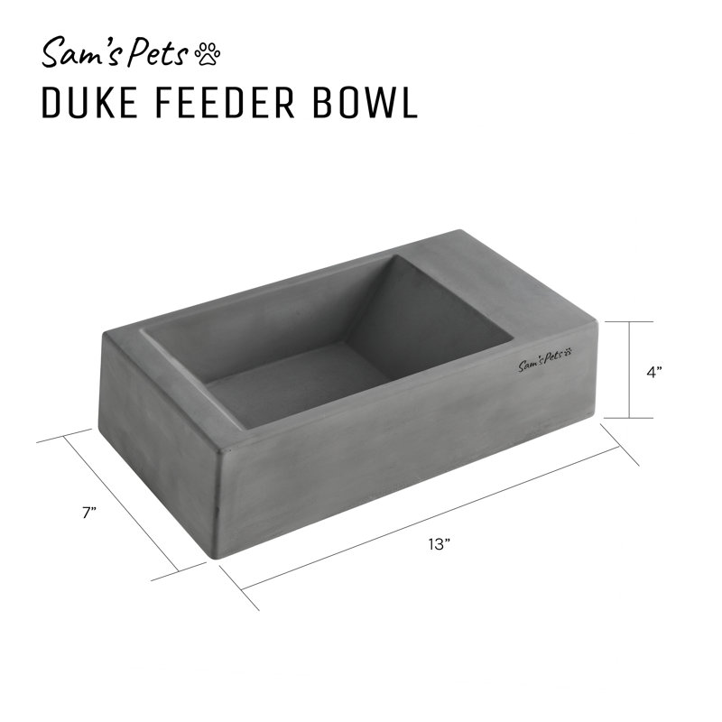 Duke Pet Bowl, Dark Gray