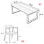 Ensemble de table de salle à manger rectangulaire Nordic-101945390