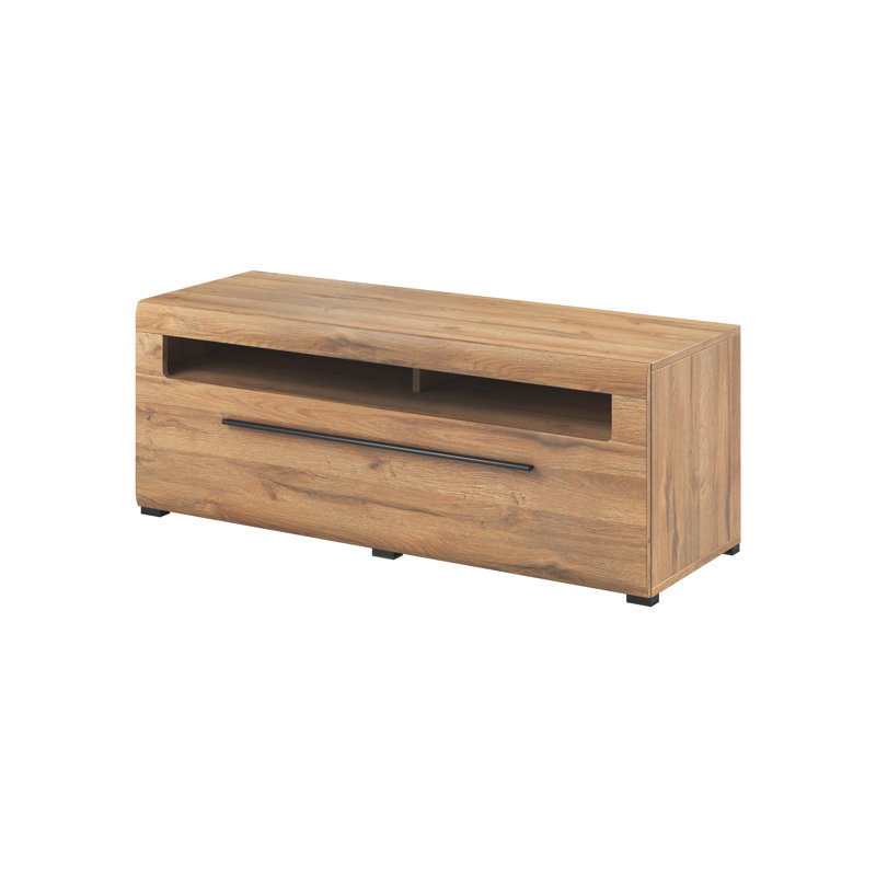 Aimes Unfinished TV Stand for TVs up to 55", Oak