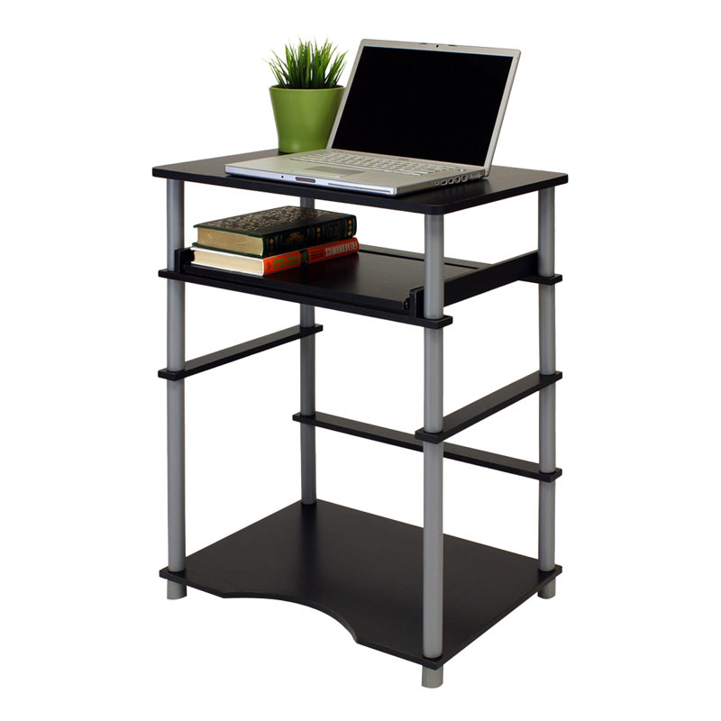 Hildreth Computer Desk, Black/Gray