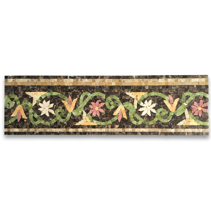 7" x 12" Marble Mosaic Wall & Floor Tile
