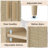 70" Rattan Buffet Cabinet With Storage