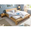 Solid Wood Bed Stockholm Wild Oak-1950658373