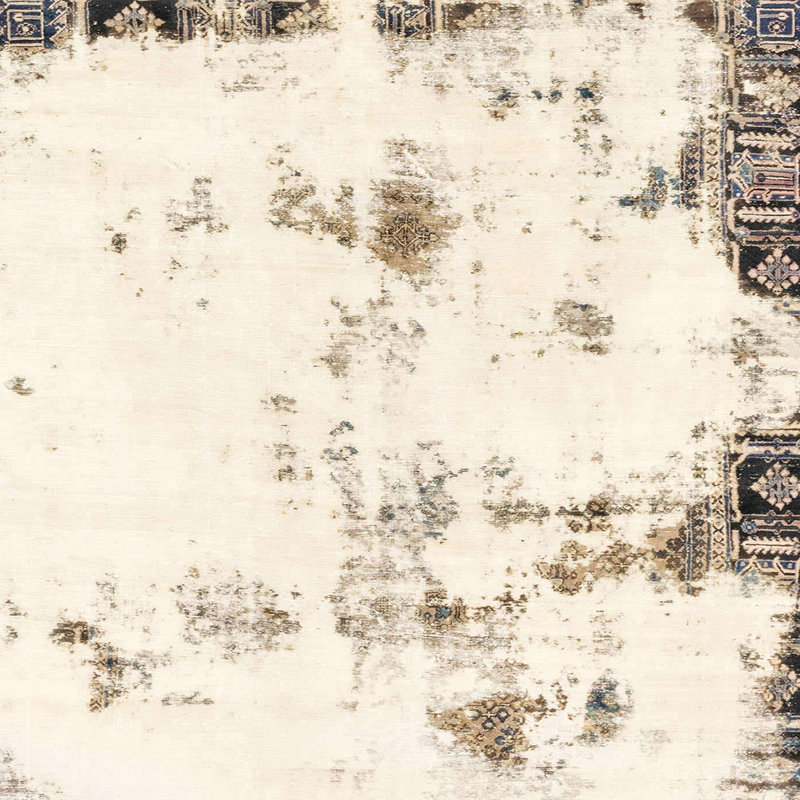 Abstract Indoor Rug, Square 5'