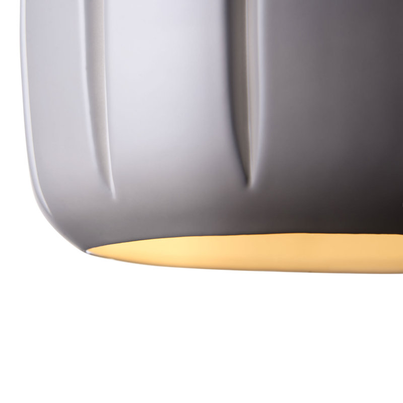 Alissa 1 - Light Jar Pendant, White, Small