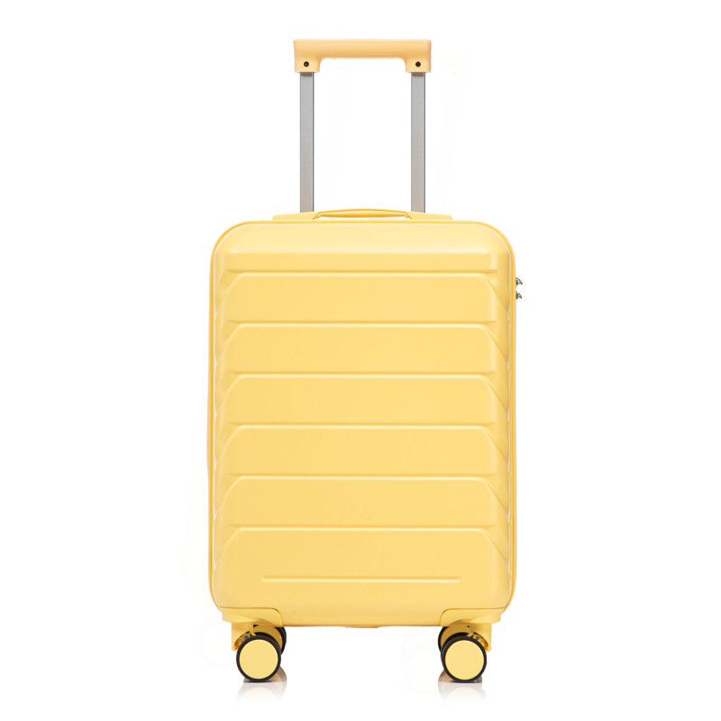 14 "/ 20" 2 pièces / ensemble dans un bagage à roulettes en ABS, avec serrure à combinaison, étui à cosmétiques 14 "
