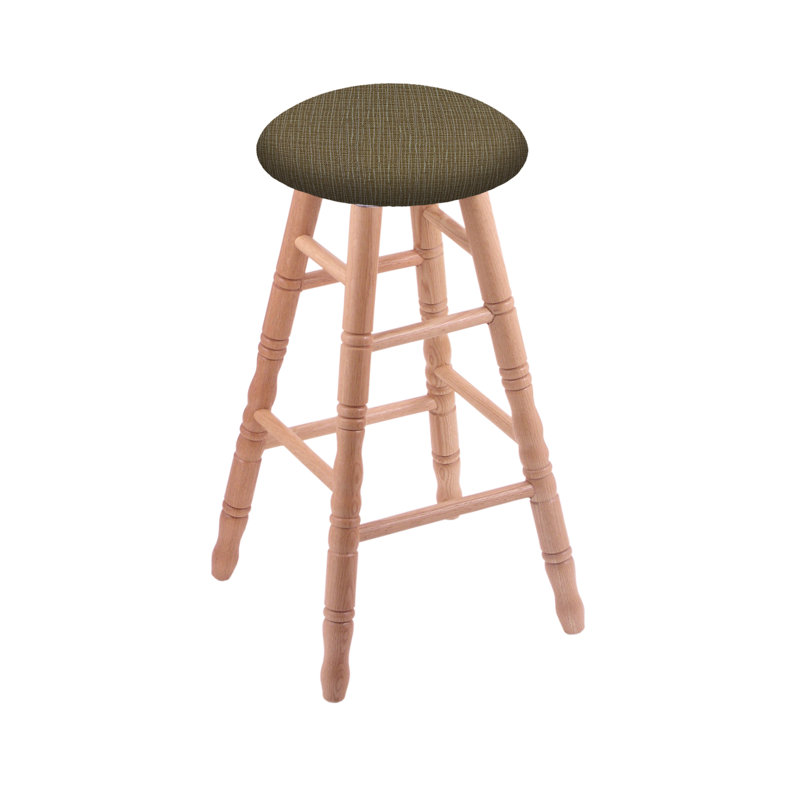 Tabouret tournant 30", Chêne naturel, Liège graphique, Tabouret de comptoir (siège d'une hauteur de 24 p