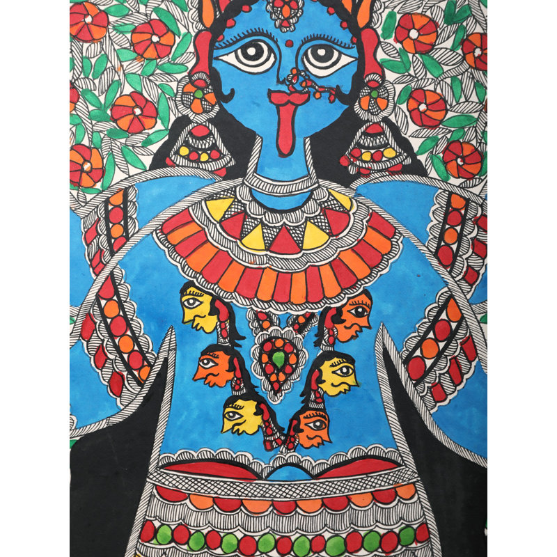 Déesse Kali Maa | Papier fait à la main | Par Ashutosh Jha
