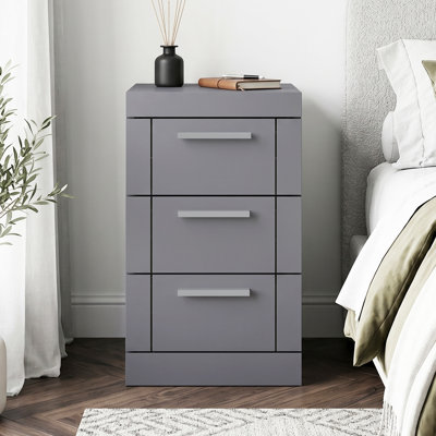 Kimberley 3 Drawer Bedside Table