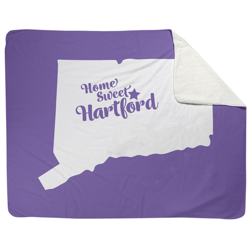Jeté hartford connecticut polaire, l 52,5 po x L 62,5 po, Mauve
