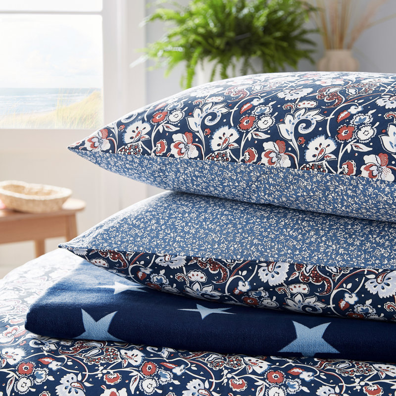 Lawrence Cotton Duvet Cover Set, Single Duvet Cover + 1 Standard Pillowcase