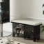 Banc de rangement en acrylique