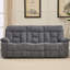 Ensemble de salon 3 pièces inclinable en microfibre moderne avec deux fauteuils électriques surdimensionnés et un canapé manuel-123333366
