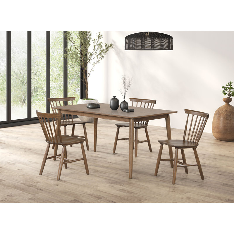 Ensemble de table de salle à manger 5 pièces Austell, Noyer