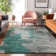Premium Machine Washable Cerrito Teal Rug