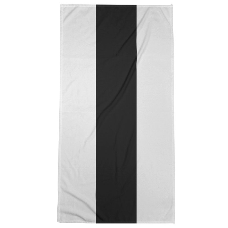 Beach Towel, Ivory/Black