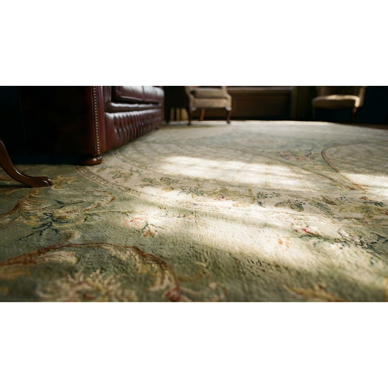 Tapis antique surdimensionné à médaillon antique
