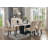 Attractive Elegant White Genuine Marble Table Top With Solidwood Base, Perfect For Dining Rooms And Modern Interiors.