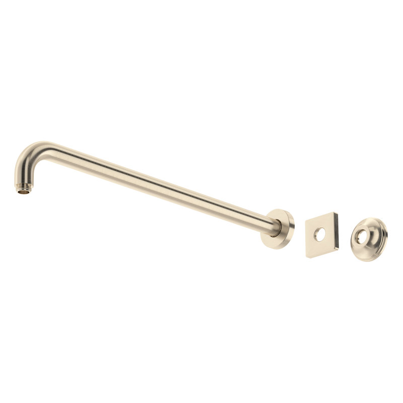 20.8125" Reach Wall Mount Shower Arm, Satin Nickel