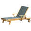 Riviera Teak Outdoor Sling Chaise Lounge-1883318279