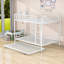 Lit superposé double au-dessus de double avec lit gigogne simple-1162892186