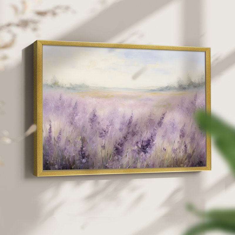 Paysages rétro-DL - reproduction encadrée - réarmable, H 11 po x l 14 po, Or