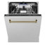 ZLINE Autograph Edition 24" Control Tall Tub Dishwasher in Fingerprint Resistant Stainless Steel, 51dBa-343694875
