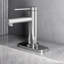 Plaque de fixation pour robinet de lavabo de salle de bain 5,5 po pour 1 ou 3 trous en chrome-11007288