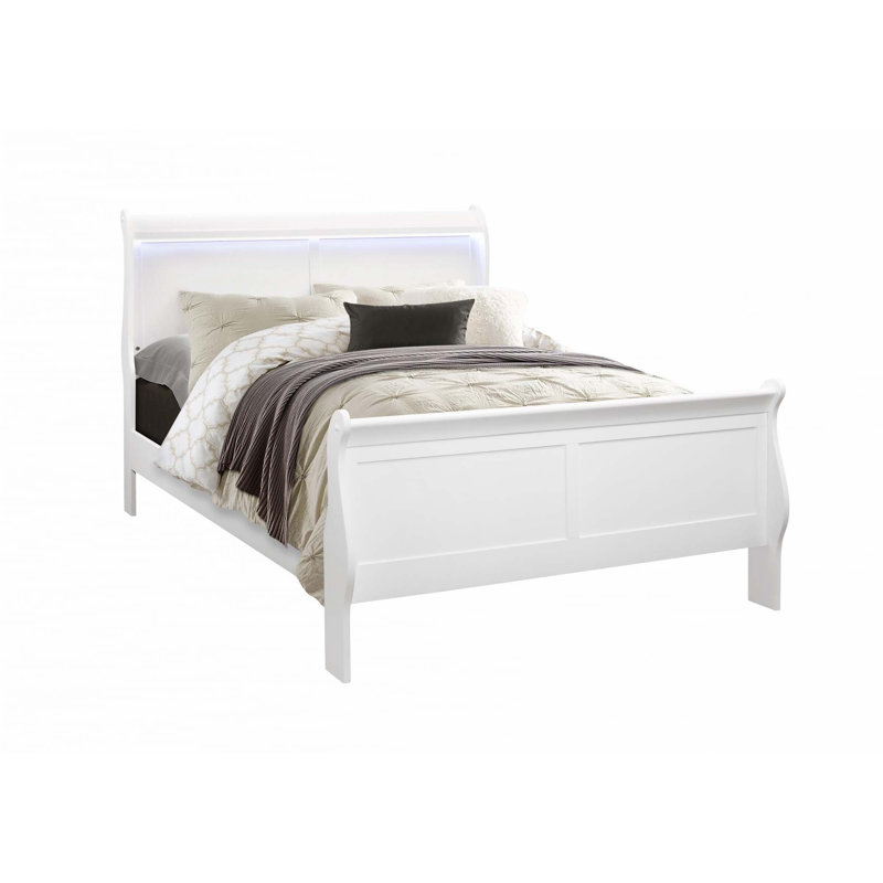 Ensemble de chambre à coucher 5 pièces, Grand, Blanc