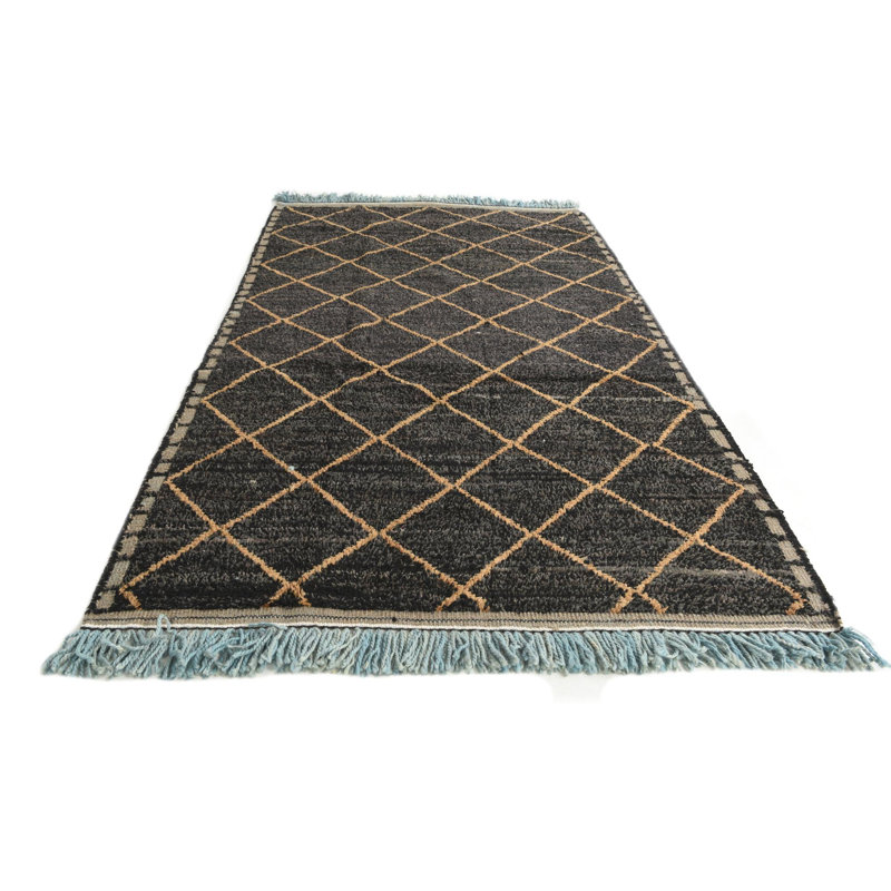 Tapis noir 5 x 8 Pinson