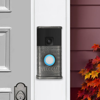 Multilingual Welcome Video Doorbell Cover - Ring Battery Doorbell (2024 Release) Compatible