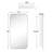 Adasu 40'' H X 20'' W Chrome Recessed and Surface Mount Medicine Cabinet Mirror-507106013