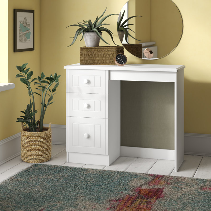 Fully Assembled Saxena Dressing Table, White